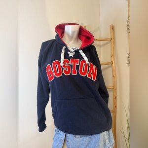 Bay State Gear BOSTON 1630 Hoodie Medium Blue Red By Bay State Apparel Massac
